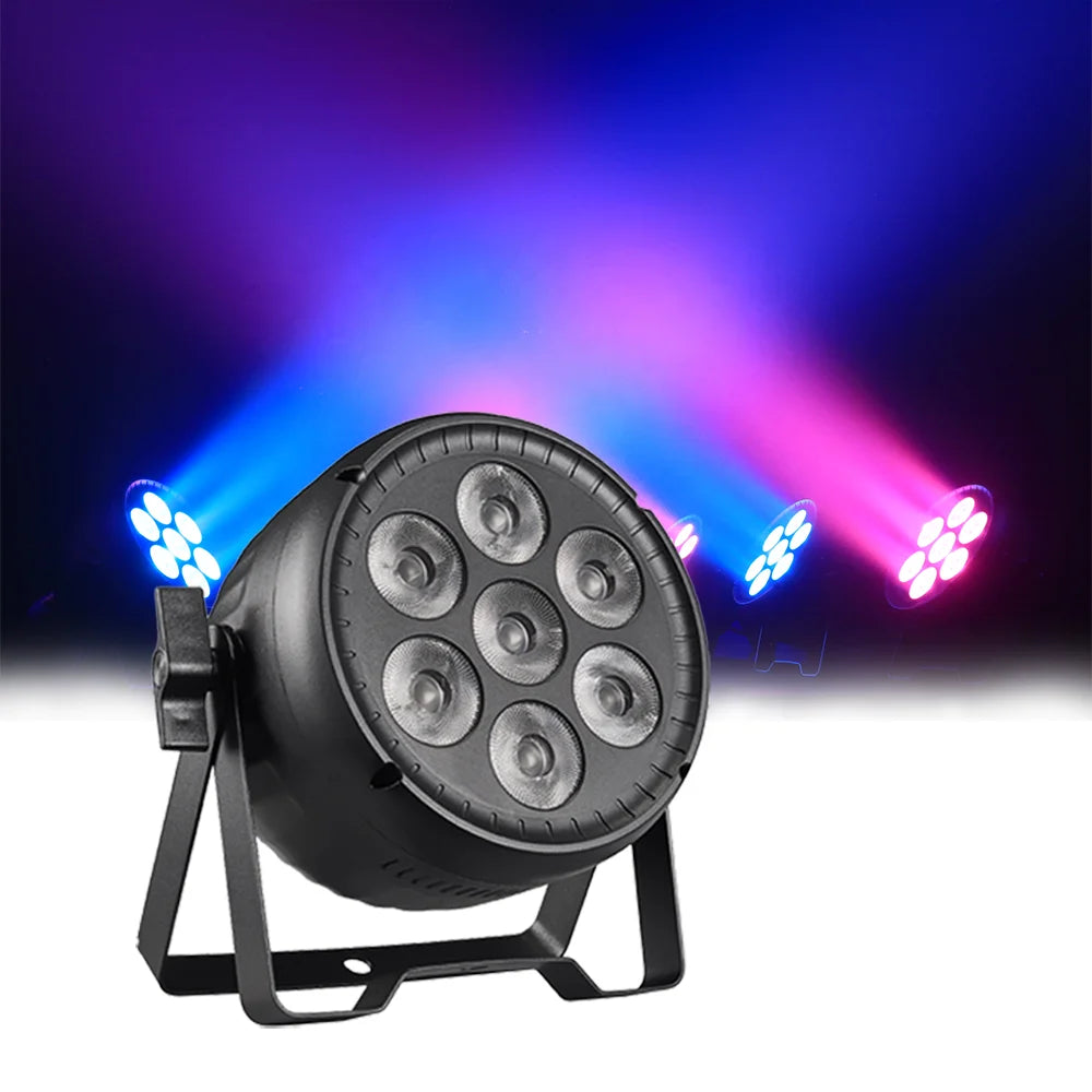 Professional Aluminum Par LED 7X30W Wedding Dj Uplight Slim Mini Par Can Light Disco Luces LED Dj Christmas Stage Par Lights