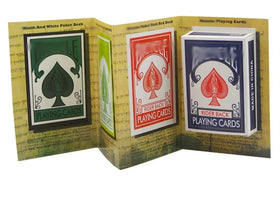 Funny 3D Paper Advertising Magic Tricks Card Deck Disappearing Close-up Gimmick Props Mentalism