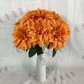 K-0125 Wholesale Artificial Wedding Decoration Silk 7 Heads Dahlia Bouquets Flower