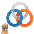 Colorful Durable Pet Chew Toy Interactive 3 Rings TPR Non-Toxic Teeth Grinding Dog Toys Pet Dog Chew Toys for Aggressive Chewers