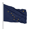 Promotional Product 3x5ft 100%polyester Customize the United States Thick and Durable Waving Flags Alaska Flag