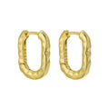 Fashion Jewelry 925 Silver Earrings Jewelry 18K Gold Plated Sterling Silver  Hoop Earrings for Women