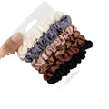 6pcs/set Solid Elastic Scrunchie Hair Ties Rubber Bands for Women Girls Sport Gym Hair Scrunchies Ponytail Holder Set
