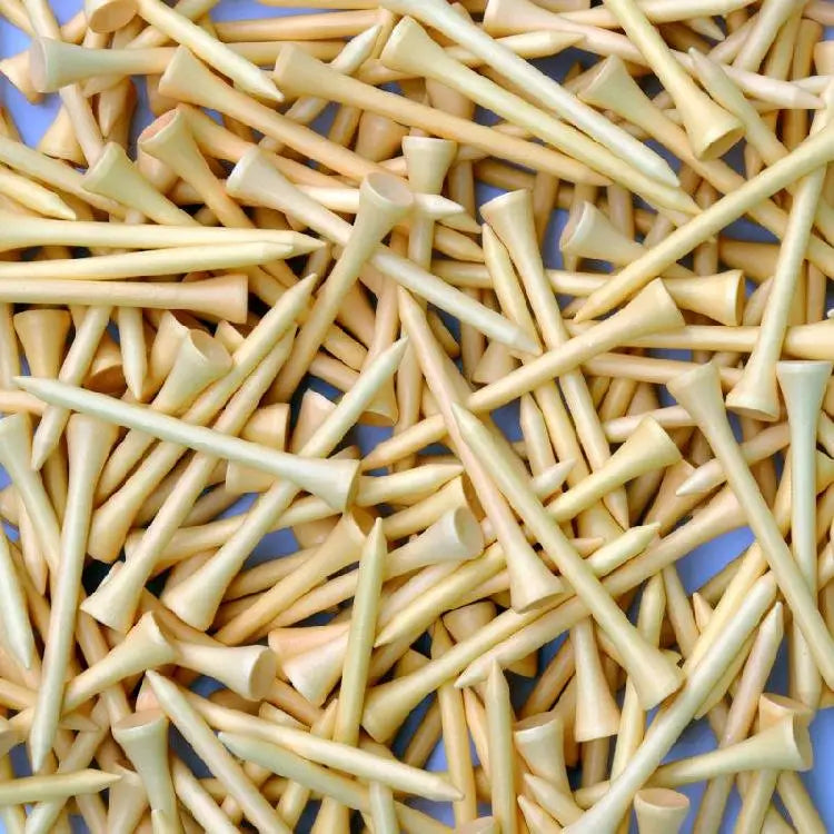 Wholesale 70mm/83mm Long Bamboo Golf Tees Specially for Practice OEM Customizable Eco-friendly Durable Natural Material