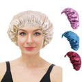 Wholesale Hair Bonnets Sleeping Cap Women Silky Satin Plain Designer Bonnet