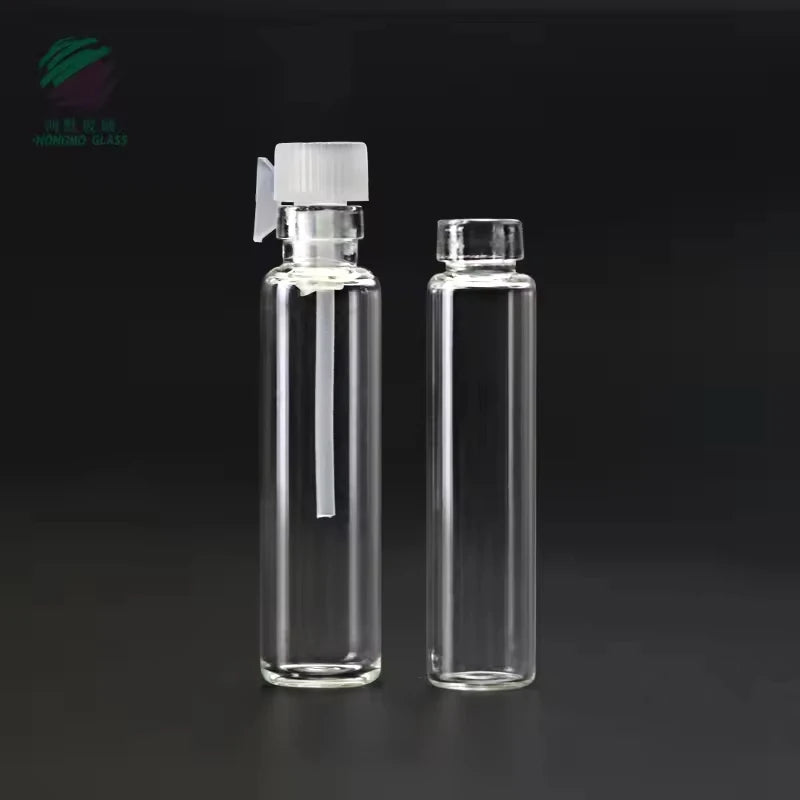 Hot Sale 1ml 1.7ml 3ml Perfume Vials 2ml Sample Glass Bottle With Plastic Tester Bottles