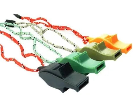 Outdoor Camping Wholesale Training Referee Loud Db Animal Survive Emergency Survival Whistle with Reflecting Lanyard