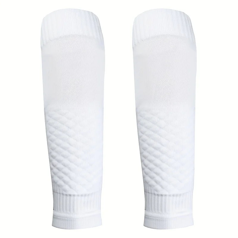 Football Shin Guard Lightweight and Breathable Soccer Equipment Custom Socks logo Breathable Nylon Calf Sleeve for Soccer