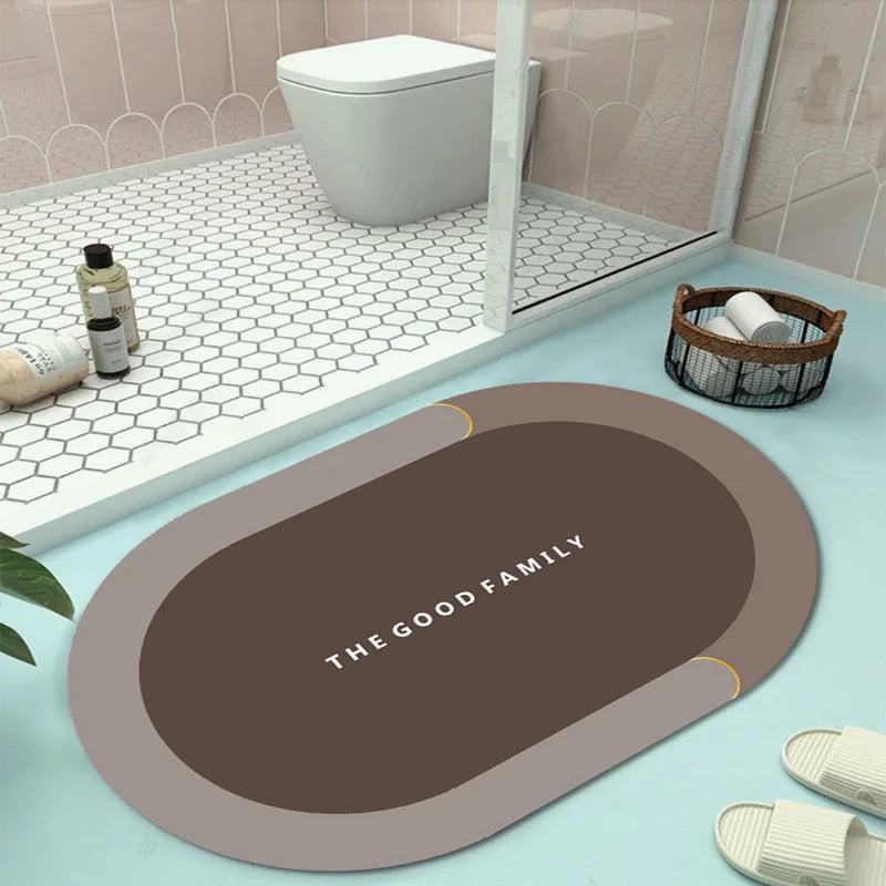 Bathroom Water Absorbent Rug Set Bathroom Carpet Mud Floor Mat Kitchen Carpet Anti Slip Super Water Absorbent Floor Mat