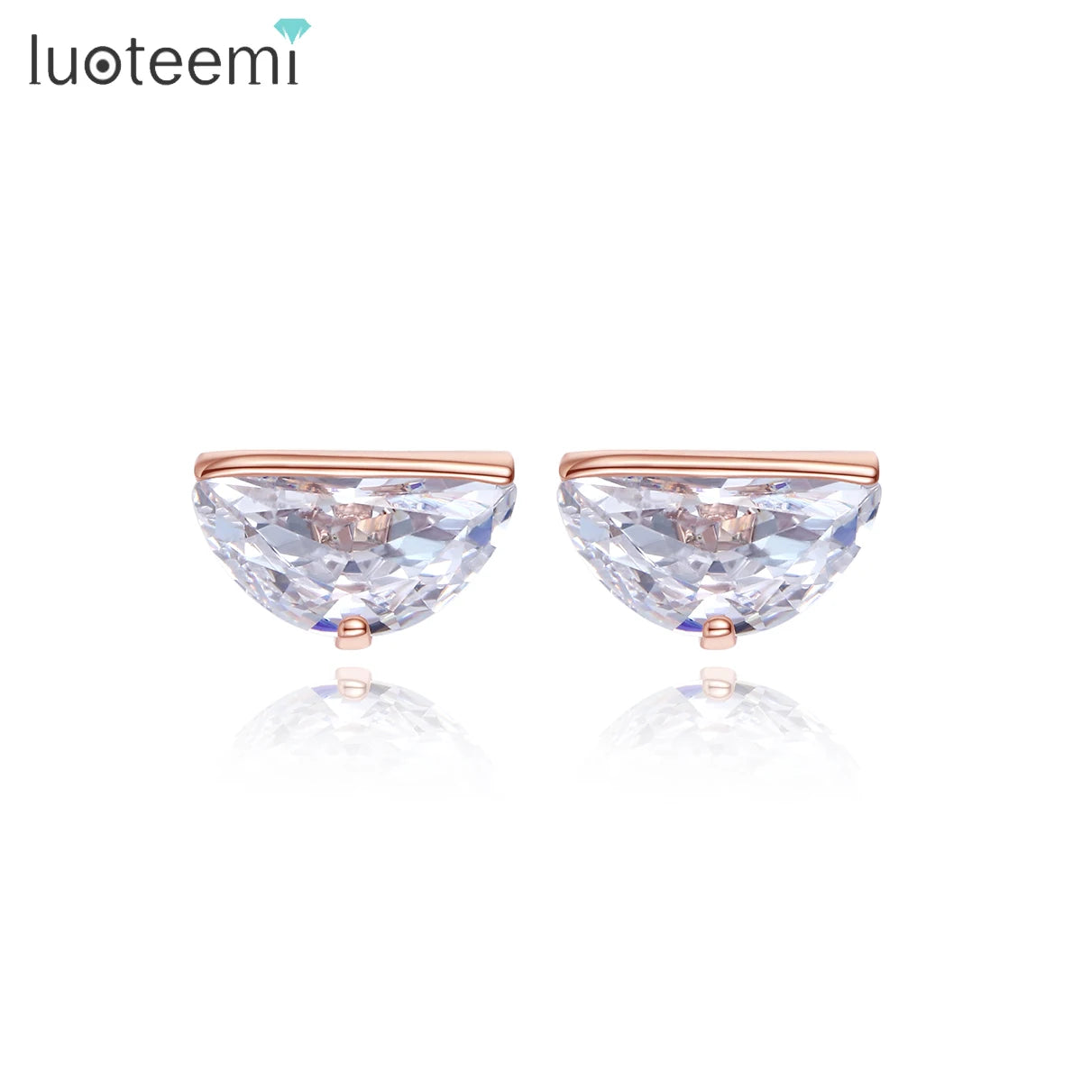 LUOTEEMI Woman 2022 Coffee Fashion Korean Simple Trendy Female Trending Hot Sale Earing Cute Earring Stud