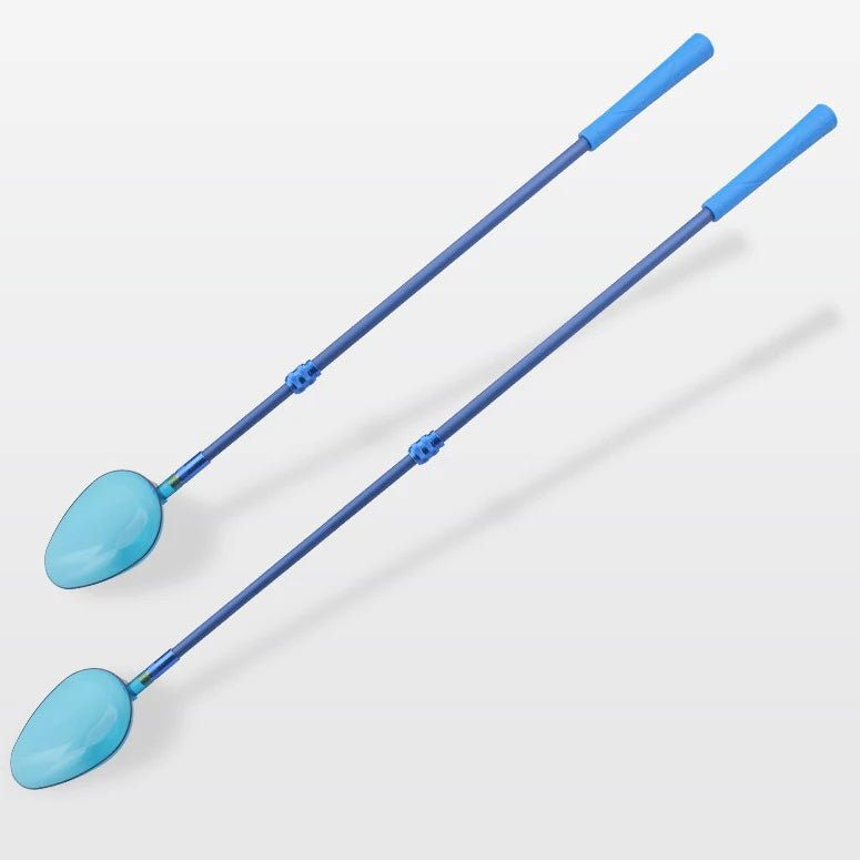 Fishing Baits Casting Spoons Stainless Steel Groundbait Scoop 90 cm 2 Ft with 2 Scoops Long Distance Spoon Lure Baiting