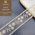 Water Soluble Polyester Gold Mesh Lace Embroidered Wire Mesh Lace Trim for Dress Home & Wedding Decoration for Bags
