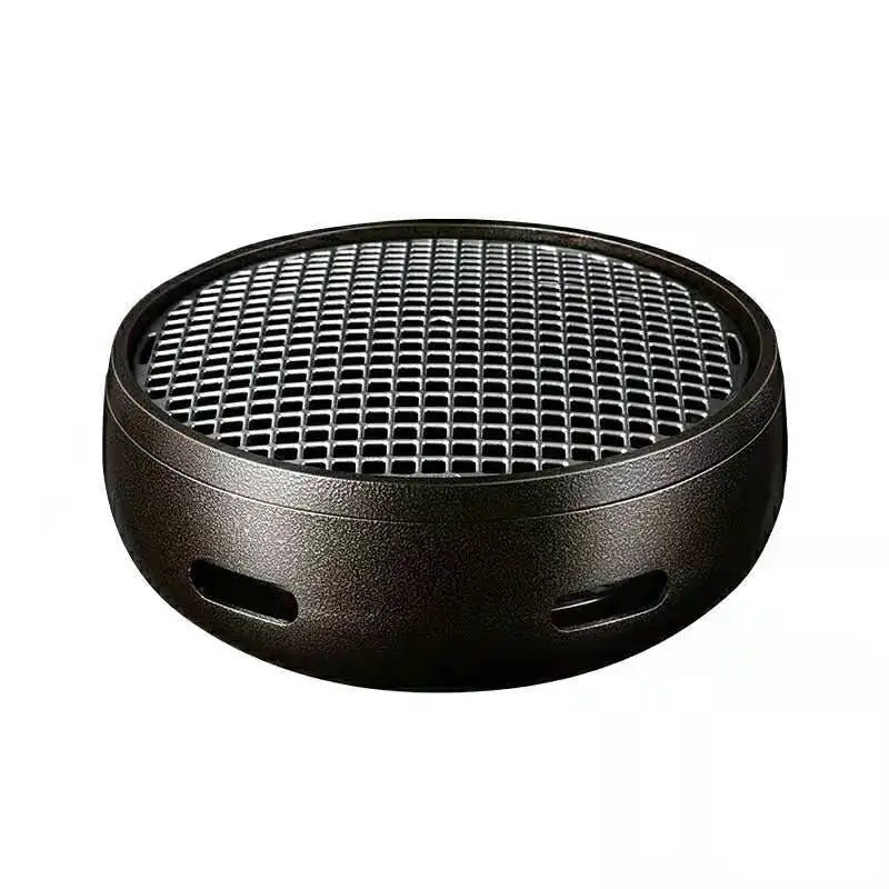 Japanese Bbq Griller With Bbq Mesh and Wood Boaed Cast Iron Bbq Grill