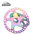 IIIPRO Road Mountain Bike 140mm 160mm 180mm 203mm Colorful Disc Brake Rotor Rainbow Bicycle Disc Rotor Bicycle Parts MegaBDM