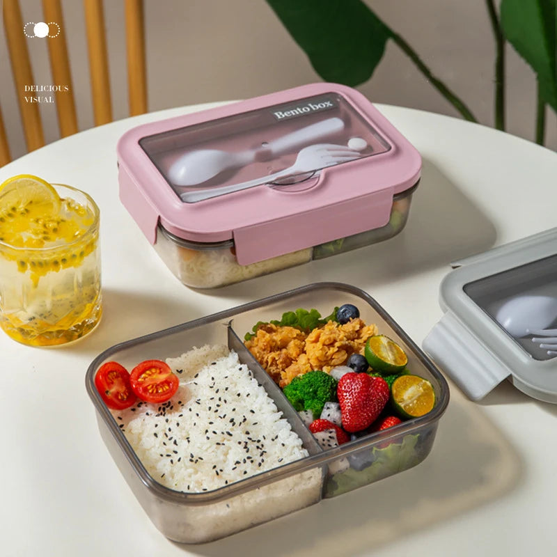 Bento Lunch Box Food Container for Kids Bento Box with Utensils