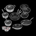 20 Piece Stainless Steel Hybrid Cookware Set with Lids Cookware Set Nonstick 3-ply Stainless Steel Honeycomb W/Stay Cool Handle
