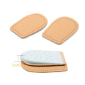 Heel Cups Cushion Leather Ultra Soft Half Orthotic Shoes Inserts Heel Protector for Plantar Fasciitis Heel Pads for Women&Men