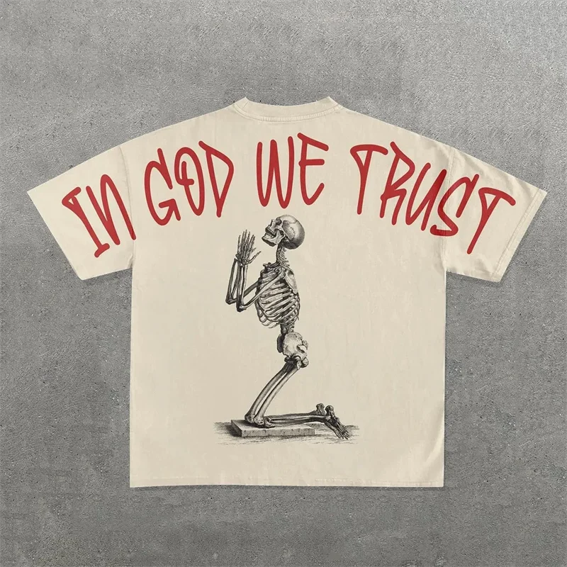 Manufacturer Custom Heavyweight Y2K Men 100% Cotton High Street Vintage Boxy Fit O-Neck Anti-Wrinkle Breathable T-Shirts