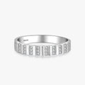 Ailmay Top Quality Real 925 Sterling Silver Trendy Charm Dazzling Clear CZ Geometry Finger Ring for Women Elegant Jewelry Gift