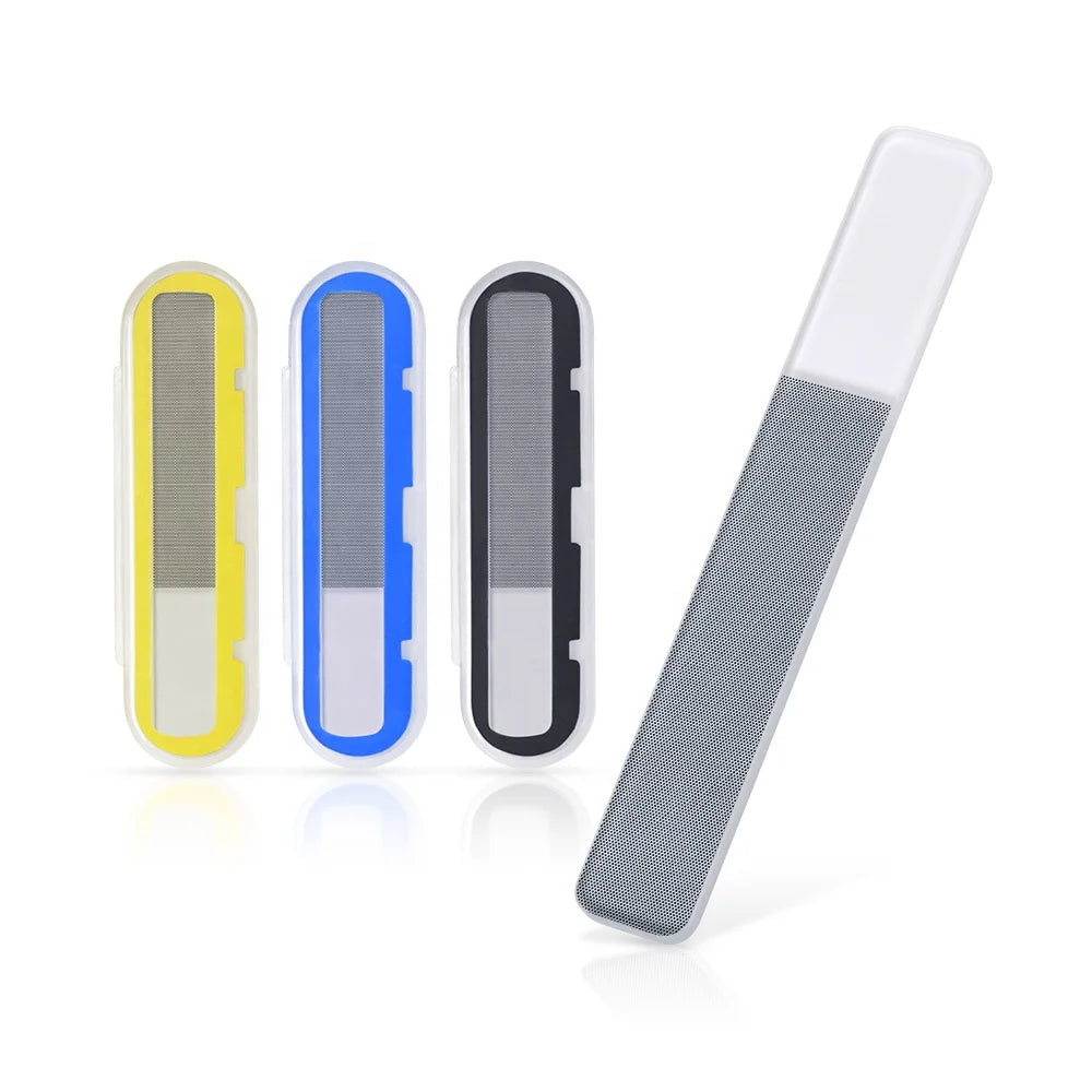 Professional Nano Glass Nail File Transparent Sanding Polishing Grinding Nail Art Manicure
