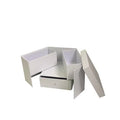 2 Layers Drawer Flower Box Packaging Cardboard Hardcover Custom Print logo Valentine's Day Flower Gift Paper Box