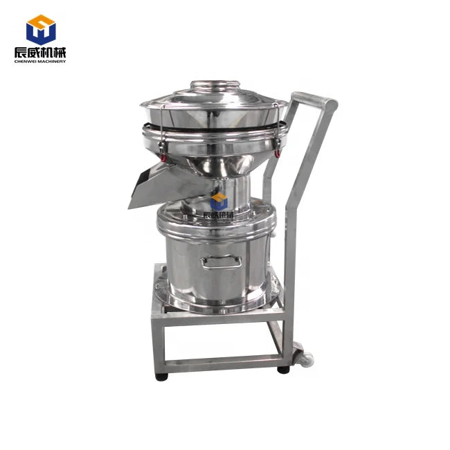 CW Stainless Steel Vibration Filter Sieve Single Layer  Screening Machine Solid-liquid Separation Vibro Sifter 450 Type Filter