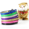 Wholesale Stocked PU Leather Pet Dog Cat Collar with Elastic