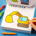Custom  Cartoon  A4 Large Printing Princess Coloring Book for Children With Cartoon Stickers