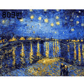 Painting by Numbers for Adults Kits Abstract River Landscape Picture on Numbers for Home Decors 40x50cm/16x20inch Without