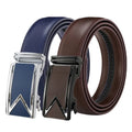 LQbelt Fashion Men's Automatic Buckle Belt Ratchet Leather Belts for Male OEM Factory Custom Logo
