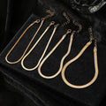 4Pcs/Set Punk Style Gold Color Snake Bone Chain Set for Women Jewelry