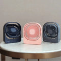 New Upgrade Super Quiet Portable Desktop Fan 2800mAh Rechargeable Portable Mini Fan with 3 Gears Wind
