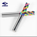 JR 1mm-8mm Carbide Colorful Coating End Mill 3 Flute High Polished Milling Cutter for Aluminum