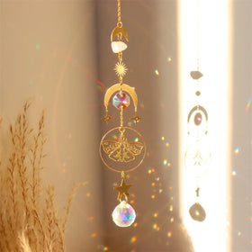 Popular Handcrafted Product Crystal Sun Catcher Wedding Favors Gifts Guest Wind Chimes Crystal Gifts