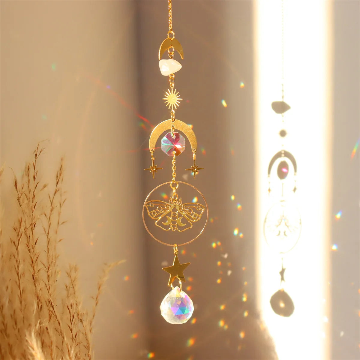 Popular Handcrafted Product Crystal Sun Catcher Wedding Favors Gifts Guest Wind Chimes Crystal Gifts