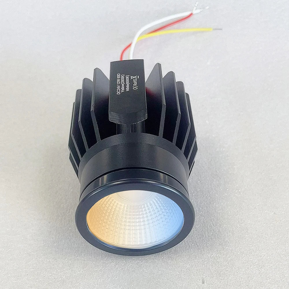 Benory 24V Tri-color Mr16 Spot 12W CRI95 Dali DT8 KNX Smart Home Light DMX RGBW 2700K Loxone PWM Ceiling LED MR16 Module