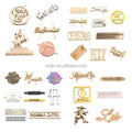 Custom Bag Accessories Metal Logo Label Embossed Handbag Logo Metal Plate Engraved Metal Custom Logo Tag for Bags Purses