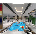 Playful Sea Lion Elephant Bridge Printing Self-adhesive Waterproof 3D PVC Modern Vinyl Flooring Living Room Bathroom Floor Mural