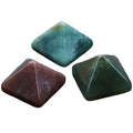 DIY Natural Gemstone Indian Agate Pyramid 14*10mm Stone Room Decoration Party Decoration Carving Crafts