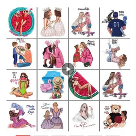Mom Daughter Love Full Square Rhinestone 5D DIY Embroidery Cross Stitch Kits Home Decoration Wholesale Diamond Painting Gifts