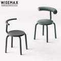 WISEMAX FURNITURE Industrial Commercial Dinning Furniture Minimalist Metal Stackable Dining Stool Chair for Cafe Restaurant
