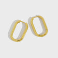 Large Size 925 Sterling Silver Hoop Huggie Earring