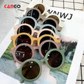 High Quality 2023 Cheap Round Glasses Vendor Designer Sunglasses for Kids Matt Colorful Child Shades Children Sunglasses