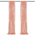 XinLan Birthday Banquet Party Backdrop Luxury Rose Golden Sequin Drapes Curtain for Wedding Decoration