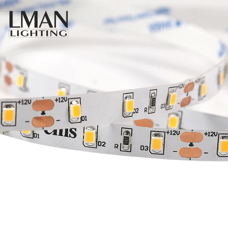 3ounce PCB Bare Board 8mm Width Warm White Light DC 12V 24V 4.8W SMD 2835 Led Strip