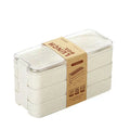 900ml Portable Eco Biodegradable Material Lunch Box 3 Layer Wheat Straw Bento Lunch Box Wheat Straw Bento Box