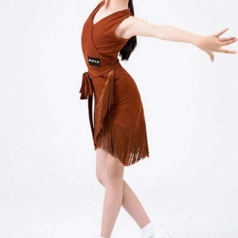Top Quality Latin Dancewear for Girls and Kids Perfect for Spring and Summer Performances and Competitions Dancing Dress