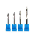Jinchuan Uncoated 3 6mm Single Flute End Mill 1 Flute Milling Cutter for Aluminum Woodworking CAD CAM Spiral Router Bits ODM/OEM