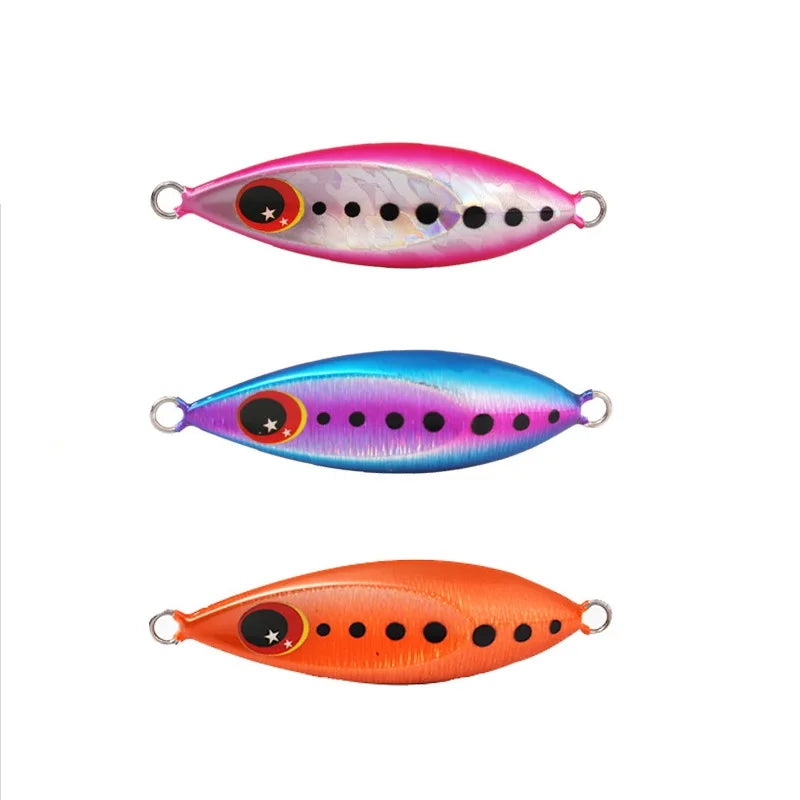 Luminous Metal Jig Lure 40g 60g 80g 100g 120g 150g 180g 200g Slow Pitch Jigging Lure Isca Japan Saltwater Fishing Lures
