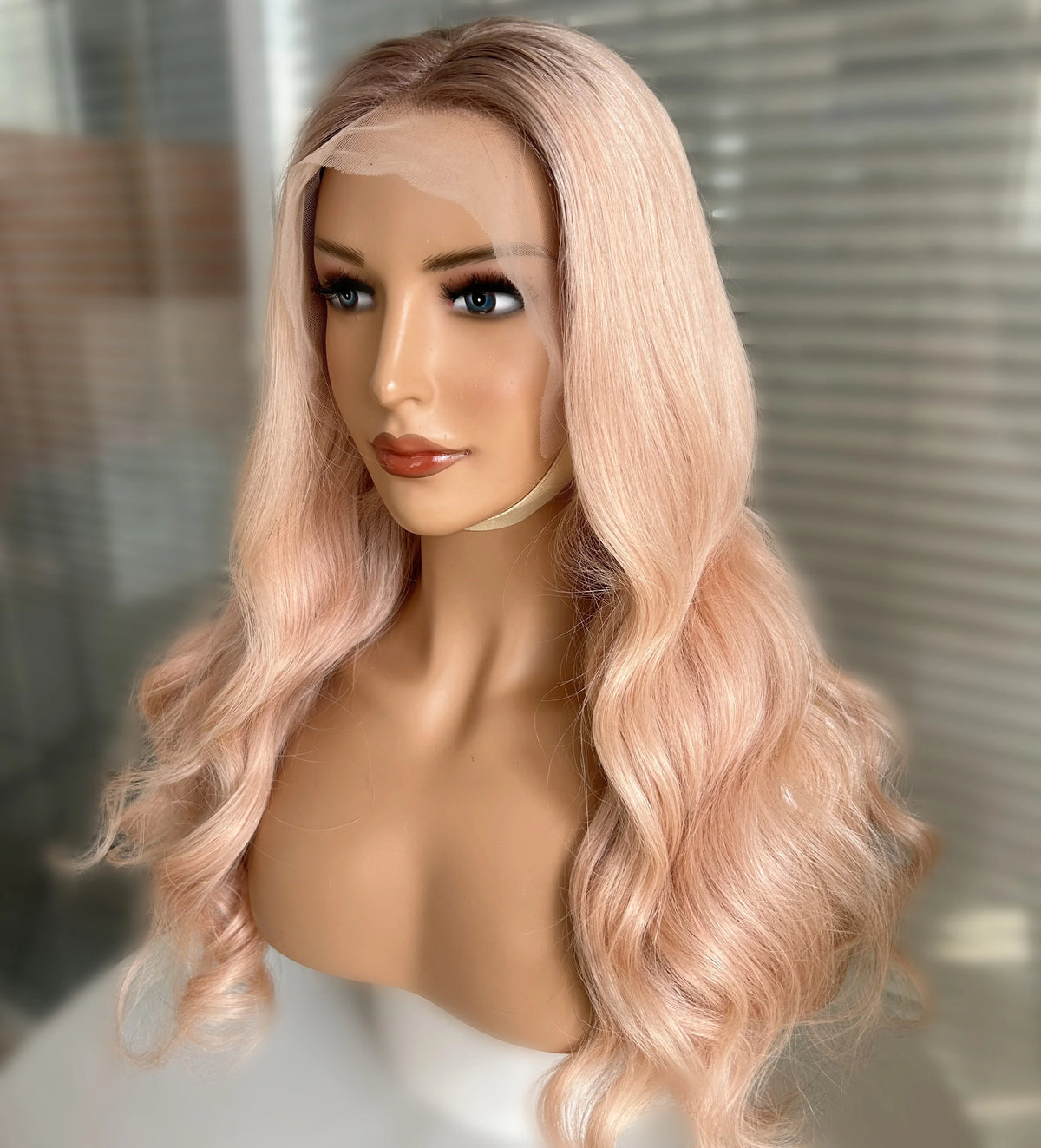 Transparent 13x4 Lace Front Wig Dark Hair Root Ombre Color Raw European Human Hair Natural Hairline Lace Front Wigs for Women MegaBDM